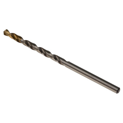 Dormer A002 Series HSS-TiN Twist Drill Bit, 3.4mm Diameter, 70 mm Overall