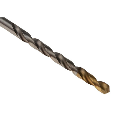 Dormer A002 Series HSS-TiN Twist Drill Bit, 3.4mm Diameter, 70 mm Overall