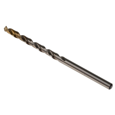 Dormer A002 Series HSS-TiN Twist Drill Bit, 3.8mm Diameter, 75 mm Overall