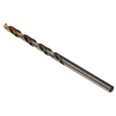 Dormer A002 Series HSS-TiN Twist Drill Bit, 4.3mm Diameter, 80 mm Overall