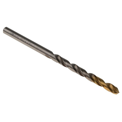 Dormer A002 Series HSS-TiN Twist Drill Bit, 4.3mm Diameter, 80 mm Overall