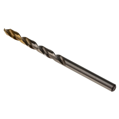 Dormer A002 Series HSS-TiN Twist Drill Bit, 4.7mm Diameter, 80 mm Overall