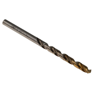 Dormer A002 Series HSS-TiN Twist Drill Bit, 4.5mm Diameter, 80 mm Overall