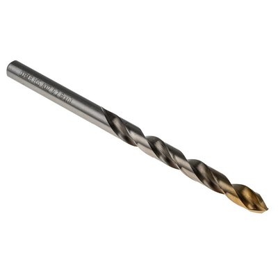 Dormer A002 Series HSS-TiN Twist Drill Bit, 6.2mm Diameter, 101 mm Overall