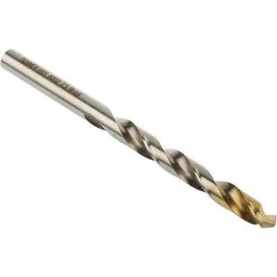 Dormer A002 Series HSS-TiN Twist Drill Bit, 7.5mm Diameter, 109 mm Overall