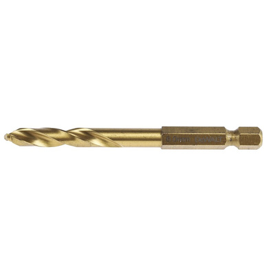 DeWALT DT50 Series Titanium Twist Drill Bit, 6mm Diameter, 80 mm Overall