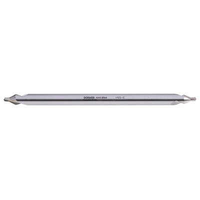 Dormer A2422 Series HSS-E Centre Drill Bit, 2 mm, 6 mm Diameter, 100 mm Overall