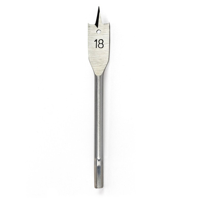 Gripit Flat Series Steel Flat Wood Drill Bit, 18mm Diameter, 12 cm Overall