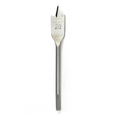Gripit Flat Series Steel Flat Wood Drill Bit, 20mm Diameter, 12 cm Overall