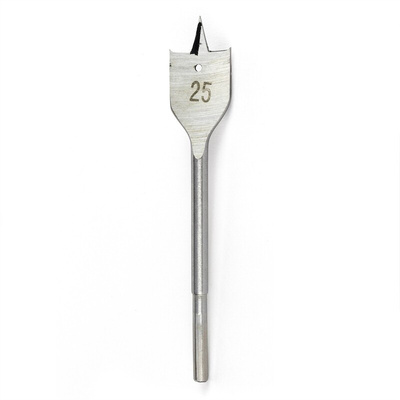 Gripit Flat Series Steel Flat Wood Drill Bit, 25mm Diameter, 12 cm Overall