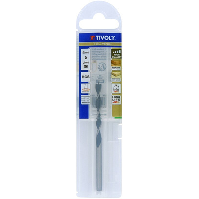 Tivoly 1086384 Series Carbon Steel, 5mm Diameter, 86 mm Overall