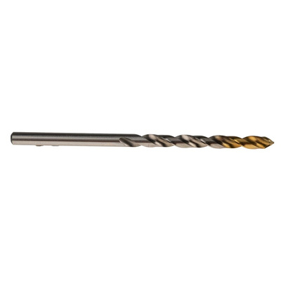 Dormer A002 Series HSS-TiN Twist Drill Bit, 3.6mm Diameter, 70 mm Overall