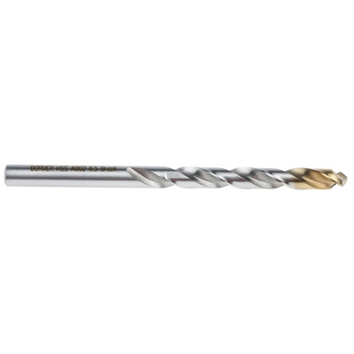 Dormer A002 Series HSS-TiN Twist Drill Bit, 6.5mm Diameter, 101 mm Overall