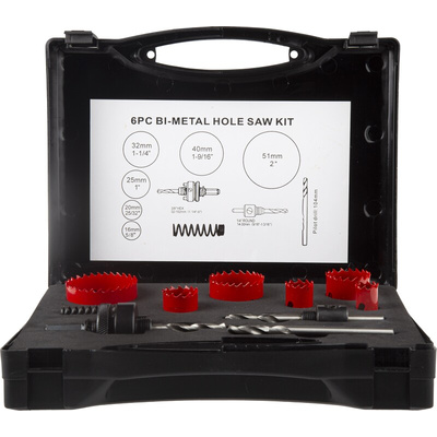 RS PRO Bi-metal 16 → 51mm Hole Saw Set