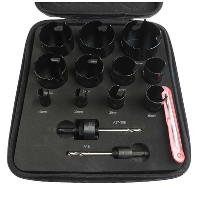 Starrett Tungsten Carbide Tipped 19 → 76mm Hole Saw Set