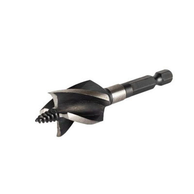 CK Fast4 Acces Series Steel Wood Drill Bit, 25mm Diameter, 80 mm Overall