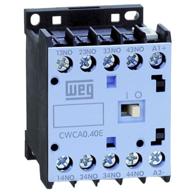 WEG CWC Series Contactor, 24 V dc Coil, 3-Pole, 12 A, 5.5 kW, 3NO, 690 V ac