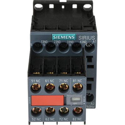 Siemens 3RH2 Series Contactor, 10 A, 4NO + 4NC, 690 V ac