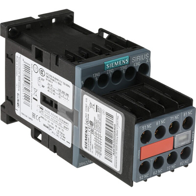 Siemens 3RH2 Series Contactor, 10 A, 4NO + 4NC, 690 V ac
