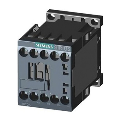 Siemens 3RT2 Series Contactor, 24 V ac Coil, 4-Pole, 12 A, 5.5 kW, 4NO, 690 V ac