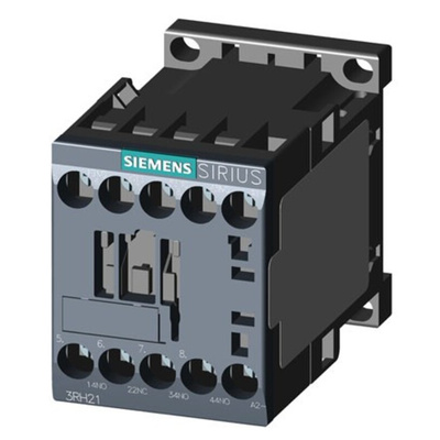 Siemens 3RH2 Series Contactor, 10 A, 3NO + 1NC, 690 V ac