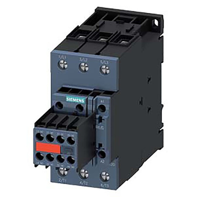 Siemens 3RT2 Series Contactor, 33 V ac/dc Coil, 3-Pole, 70 A, 22 kW, 3NO, 690 V ac