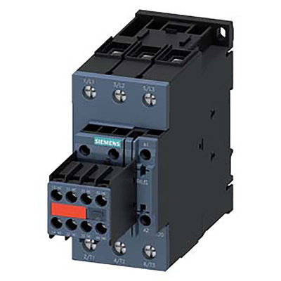 Siemens 3RT2 Series Contactor, 20 → 33 V ac/dc Coil, 3-Pole, 80 A, 30 kW, 3NO, 690 V ac