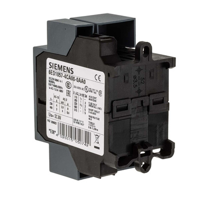 Siemens Contactor, 24 V dc Coil, 4-Pole, 20 A, 3NO+1NC