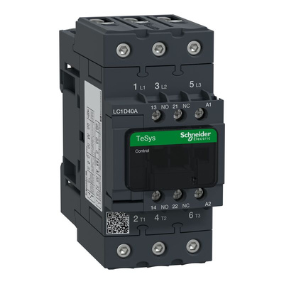 Schneider Electric LC1D Series Contactor, 115 V ac Coil, 3-Pole, 25 A, 18.5 kW, 3NO, 690 V ac