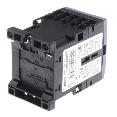 Siemens 3RT2 Series Contactor, 230 V ac Coil, 3-Pole, 7 A, 3 kW, 3NO, 400 V ac