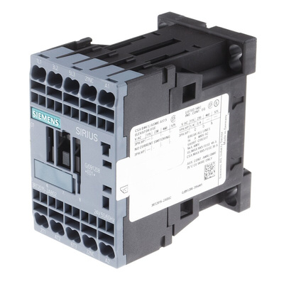 Siemens 3RT2 Series Contactor, 24 V ac Coil, 3-Pole, 7 A, 3 kW, 3NO, 400 V ac
