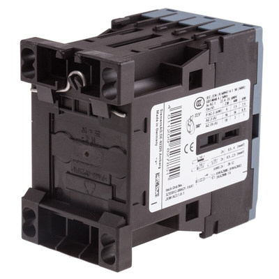 Siemens 3RT2 Series Contactor, 24 V ac Coil, 3-Pole, 16 A, 7.5 kW, 3NO, 400 V ac