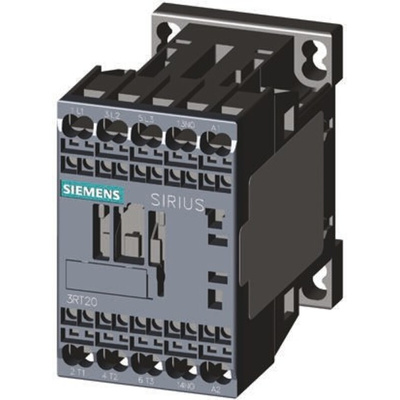 Siemens 3RT2 Series Contactor, 24 V dc Coil, 3-Pole, 16 A, 7.5 kW, 3NO, 400 V ac