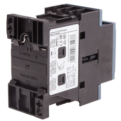 Siemens 3RT2 Series Contactor, 230 V ac Coil, 3-Pole, 9 A, 4 kW, 3NO, 400 V ac
