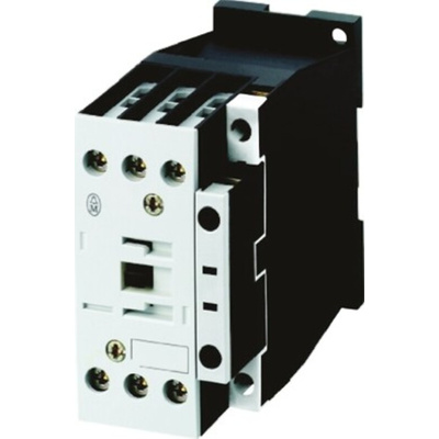 Eaton Contactor, 110 V ac Coil, 3-Pole, 25 A, 11 kW, 3NO, 400 V ac