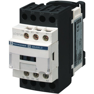 Schneider Electric LC1D Series Contactor, 230 V dc Coil, 4-Pole, 9 A, 2NO + 2NC, 690 V ac/dc