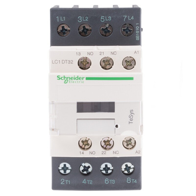 Schneider Electric LC1D Series Contactor, 220 V ac Coil, 4-Pole, 32 A, 4NO, 690 V ac/dc