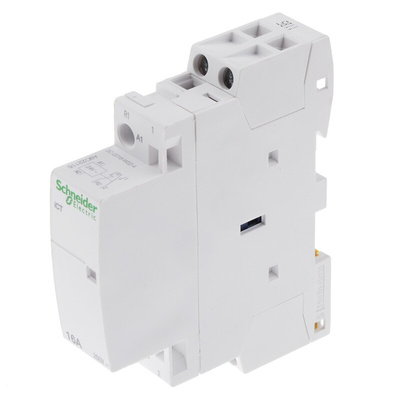 Schneider Electric iCT Series Contactor, 24 V ac Coil, 2-Pole, 16 A, 1NO + 1NC, 250 V ac