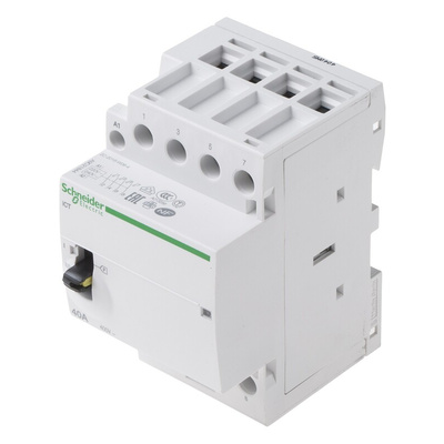 Schneider Electric iCT Series Contactor, 230 V ac Coil, 4-Pole, 40 A, 4NO, 400 V ac