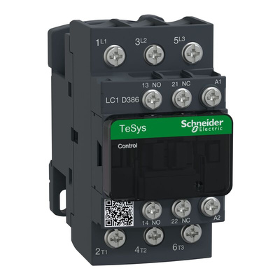 Schneider Electric LC1D Series Contactor, 440 V ac Coil, 3-Pole, 38 A, 3NO