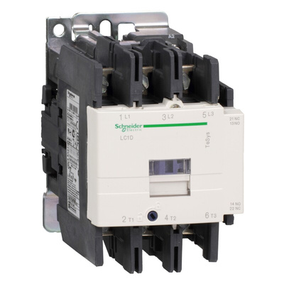 Schneider Electric LC1D Series Contactor, 110 V ac Coil, 3-Pole, 80 A, 3NO