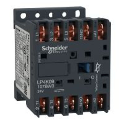 Schneider Electric LP4K Series Contactor, 24 V dc Coil, 3-Pole, 20 A, 4 kW, 3NO, 690 V ac