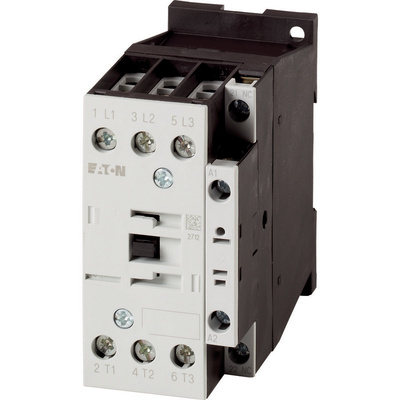 Eaton Contactor, 24 V dc Coil, 3-Pole, 32 A, 15 kW, 3NO, 400 V ac