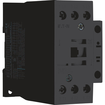 Eaton Contactor, 24 V dc Coil, 3-Pole, 32 A, 15 kW, 3NO, 400 V ac