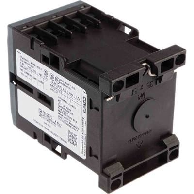 Siemens 3RT2 Series Contactor, 24 V dc Coil, 4-Pole, 9 A, 4 kW, 2NO + 2NC, 400 V ac