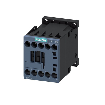 Siemens 3RT2 Series Contactor, 24 V dc Coil, 4-Pole, 9 A, 4 kW, 2NO + 2NC, 400 V ac