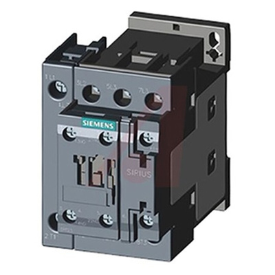Siemens 3RT2 Series Contactor, 230 V ac Coil, 4-Pole, 15.5 A, 7.5 kW, 4NO, 690 V ac