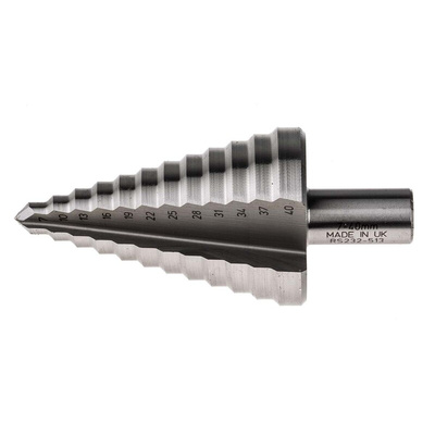 RS PRO HSS Step Drill Bit 7mm x 37mm