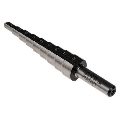 RS PRO HSS Step Drill Bit 4mm x 12mm