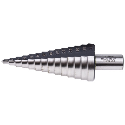 RS PRO HSS Step Drill Bit 4mm x 30mm